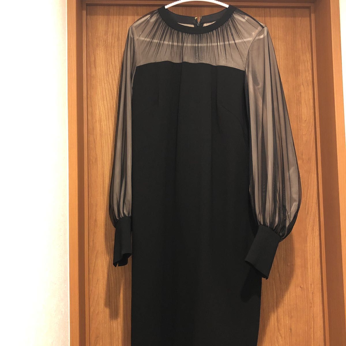 代引不可 美品 ジョーゼット ベルベット パーティドレス ストール