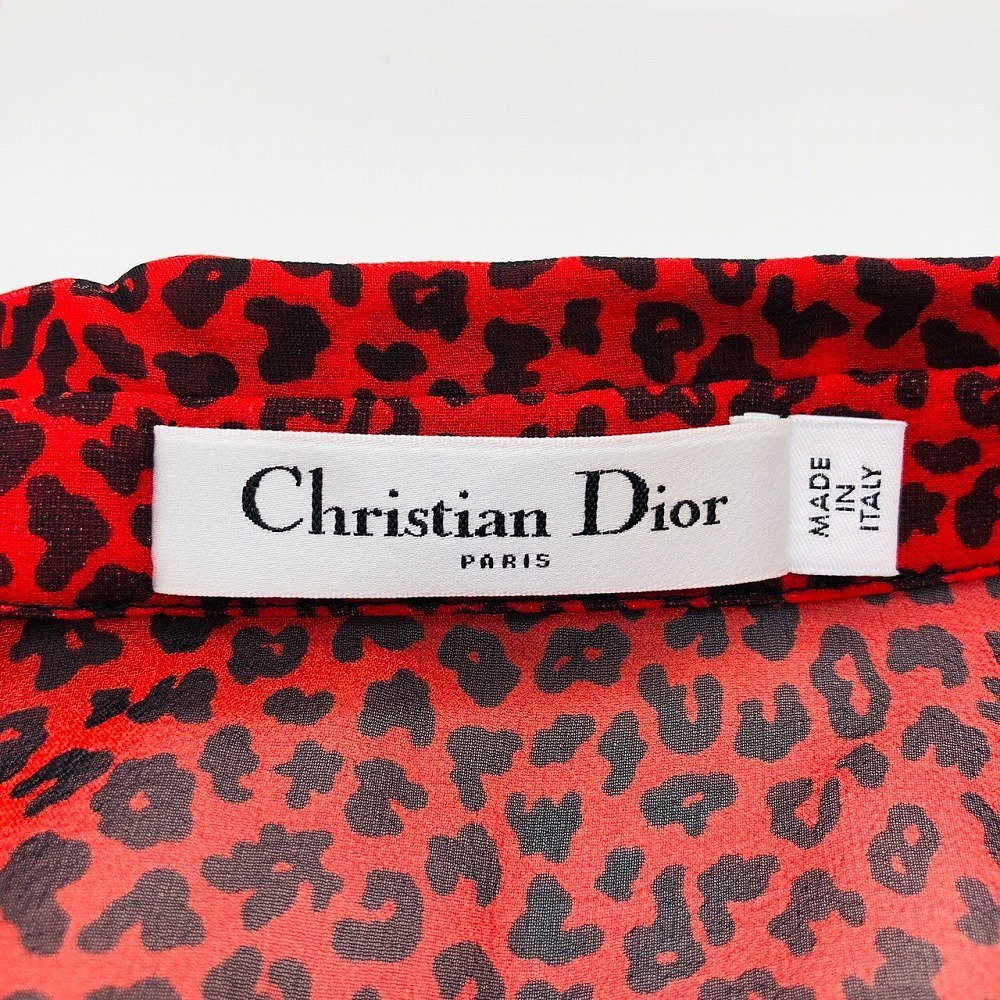 男女兼用 Christian シルクシフォン ボウタイブラウス Dior シャツ