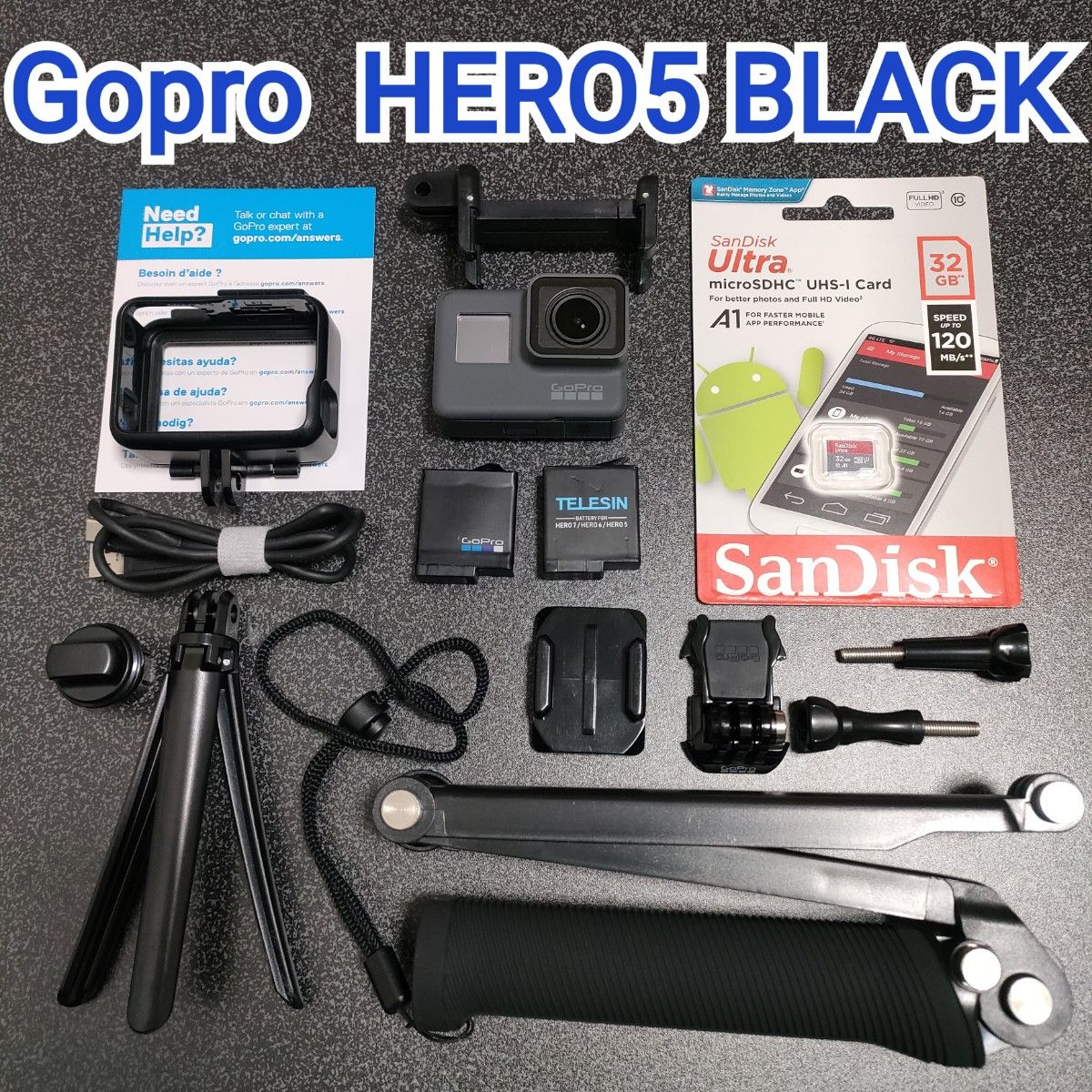 GoPro hero5 ゴープロ BLACK セット-