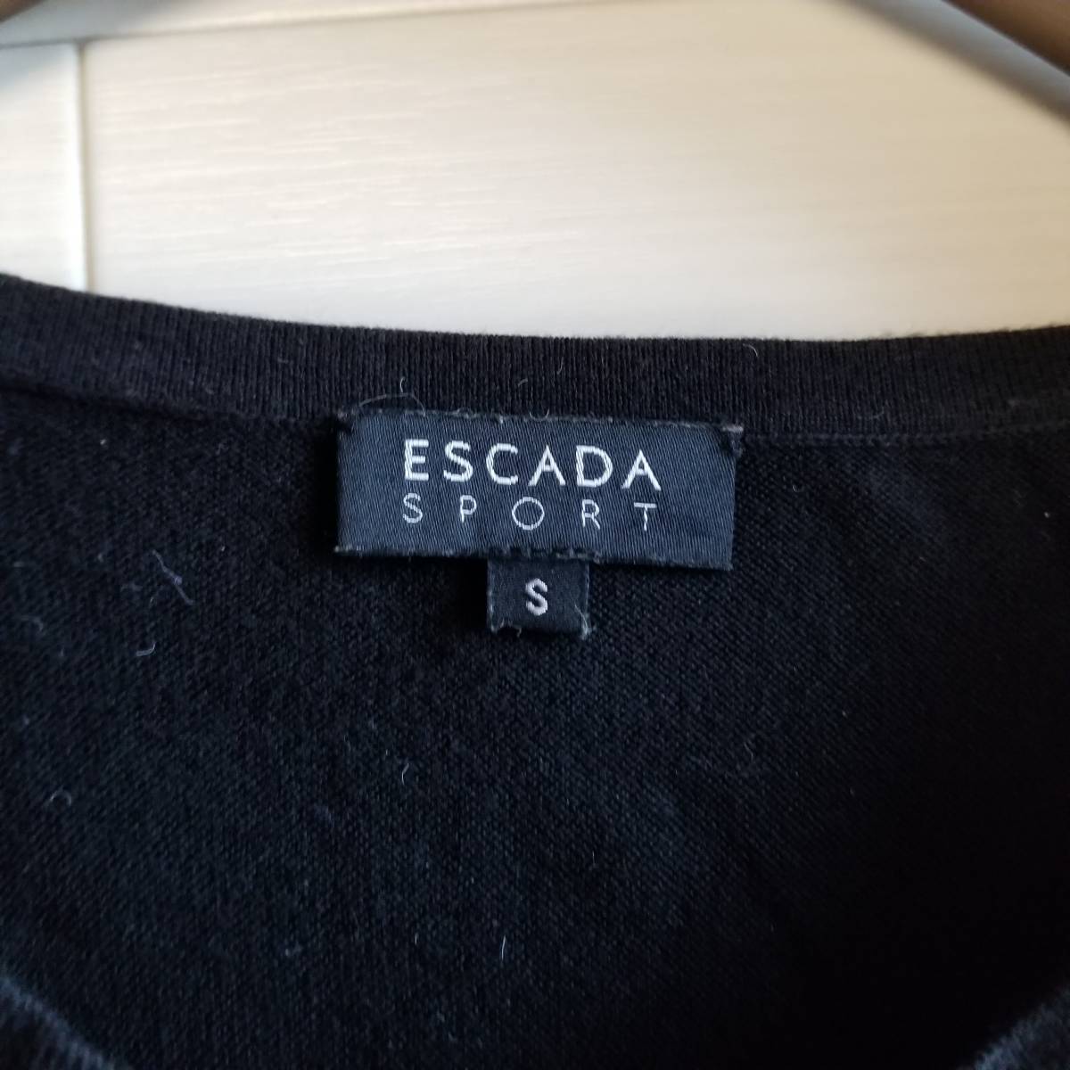 ESCADA Escada One-piece раунд шея одноцветный короткий рукав длинный длина женский размер S черный Raa28