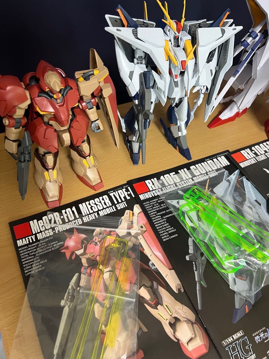 HG クスィーガンダム+HGペーネロペー +HGメッサー + ギギ・アンダルシア 