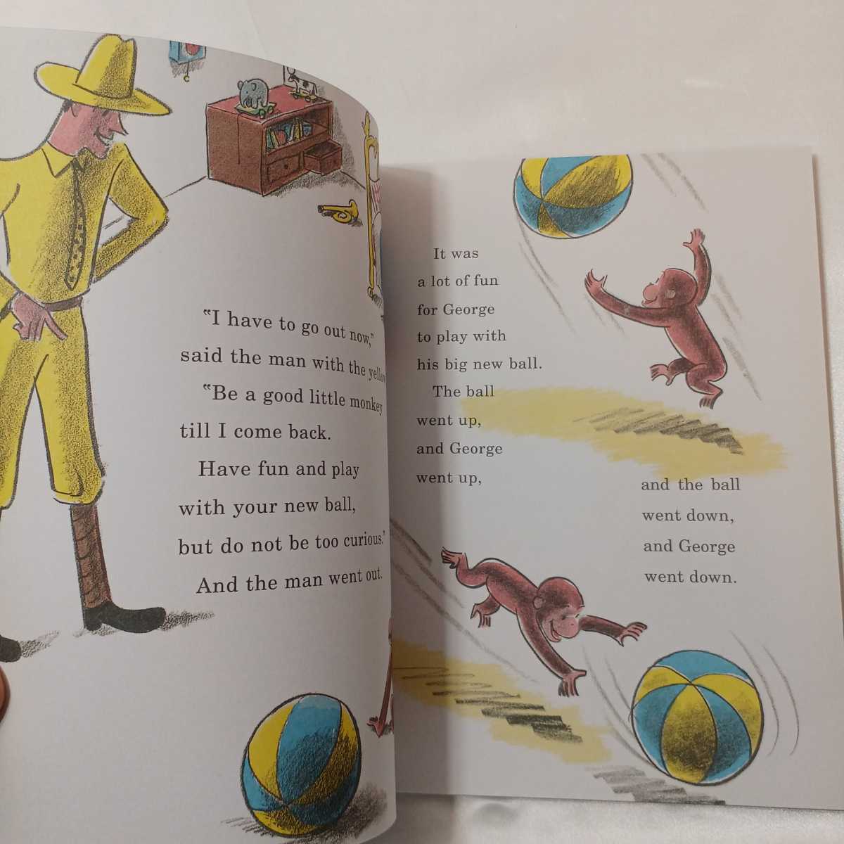 zaa-408♪Curious George Flies a Kite Houghton Mifflin（1977/10発売）