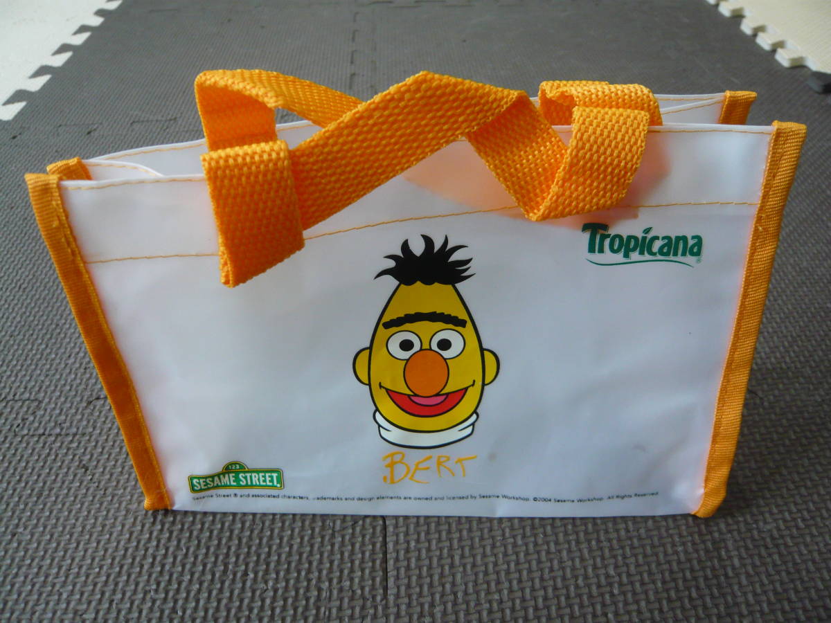 Tropicana SESAME STREET giraffe Toro pi Carna Sesame Street clear bag not for sale new goods unused goods . buying thing small articles 