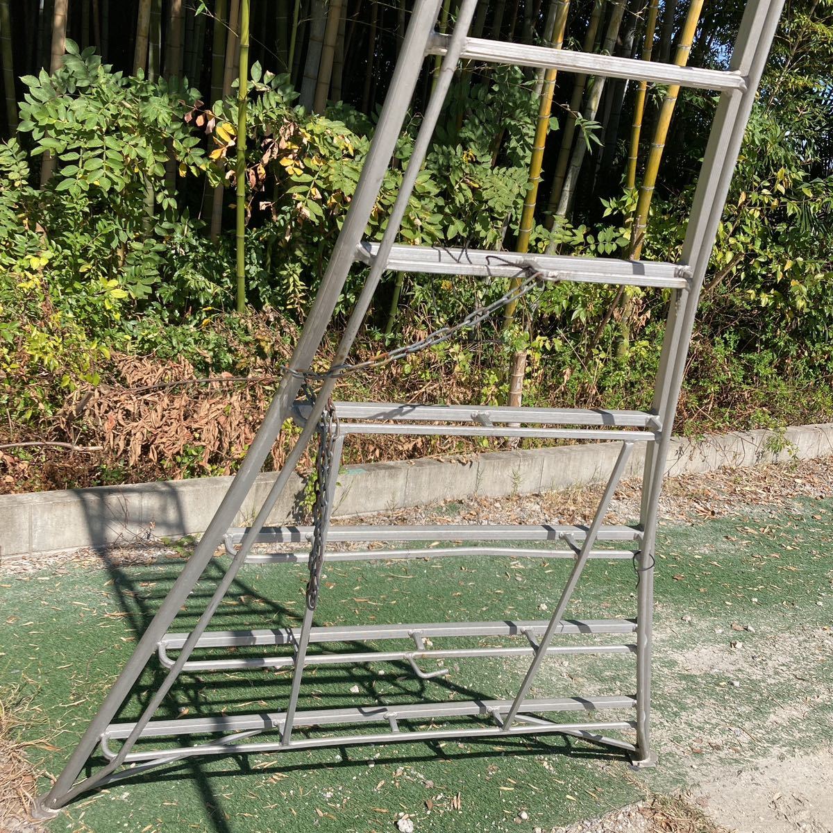 愛知県 日進市 アルミ 三脚 脚立 高約 4.3m 14尺 大型 梯子 はしご 愛知県 日進市 アルミ 三脚 脚立 高約 4.3m 14尺 大型 梯子 はしご