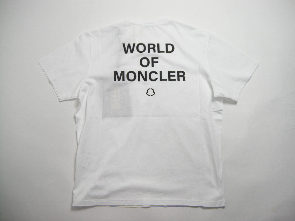 サイズL(男性L-XL)新品本物/モンクレールGENIUS FRAGMENT FRGMT半袖Tシャツ/TEE/T-SHIRT白メンズMONCLERジーニアス/フラグメント藤原ヒロシ_画像4