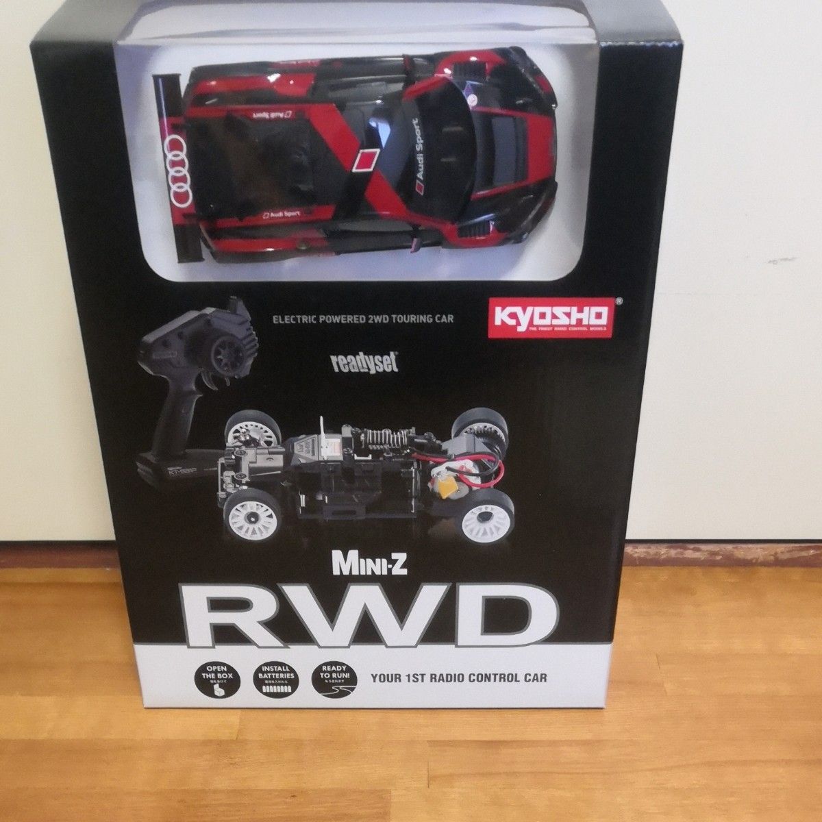 ミニッツRWDシリーズ Audi R8 LMS 2016 “Black/Red” レディセット