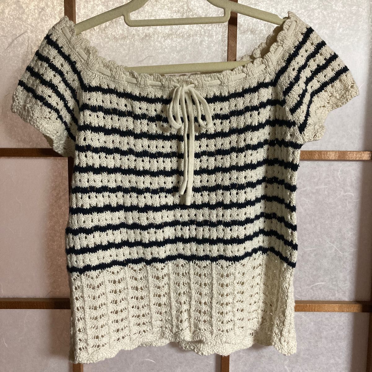 GU 透かし編みセーター　半袖　MNM