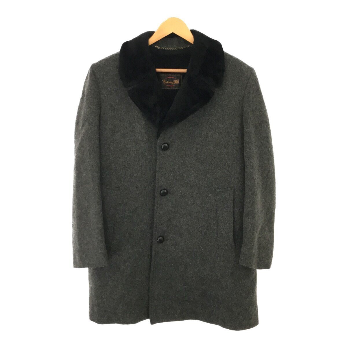 日本最級 BOTANY 500 OC ナイロン ウール メンズ 厚手 ロングコート