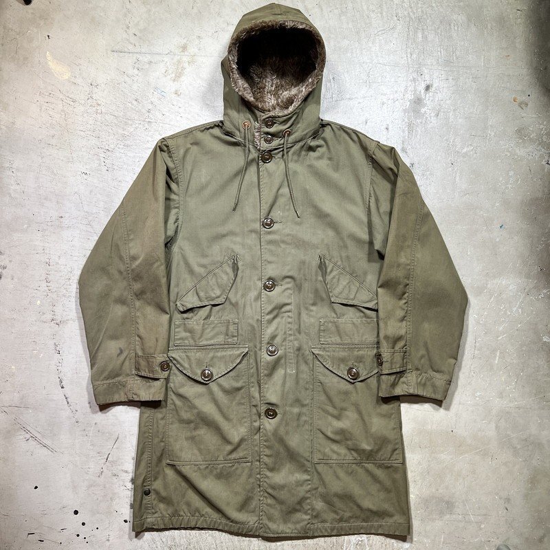 U.S.ARMY 【men2484H】 40's M-1945 OVERCOAT PARKA TYPE オーバーコート フィールドパーカー M‐47前期型 希少 SMALL 米軍 WW II 大戦 AG