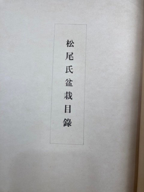 昭和11年　松尾氏盆栽目録/戦前　1936年　CIB1011_画像10