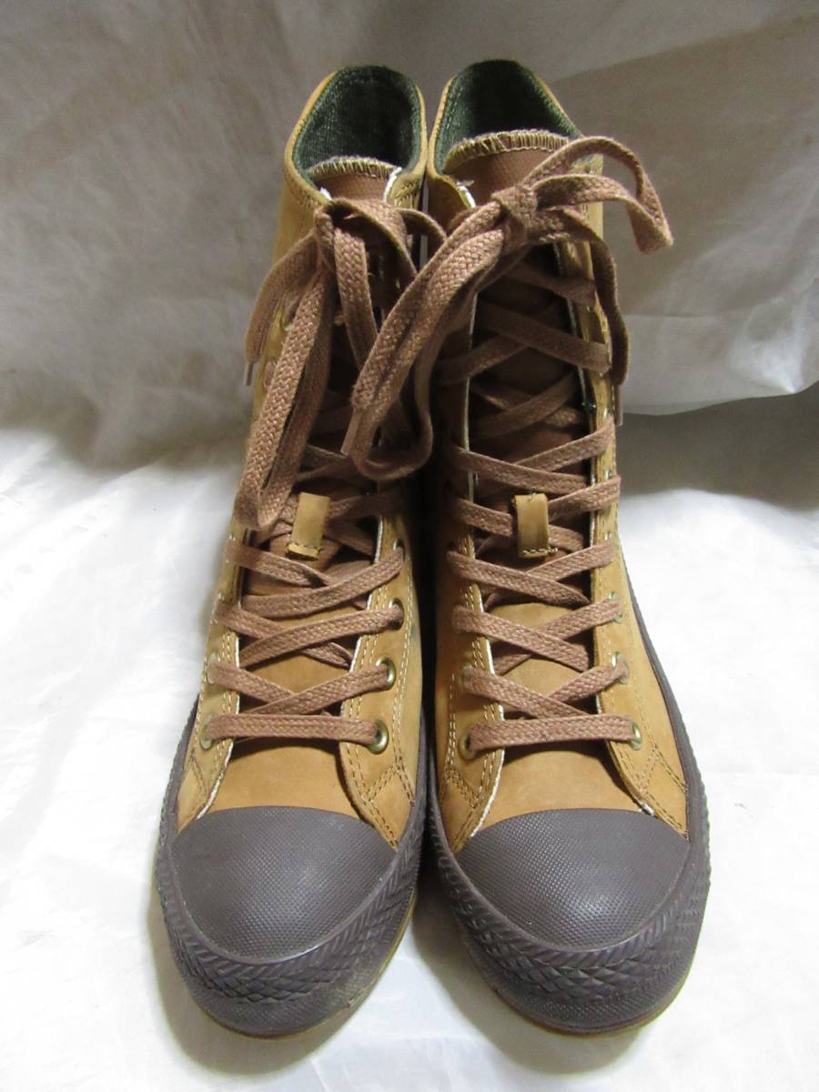 ** free shipping **CONVERSE*Talla*n back leather braided up boots * sneakers *US8.5*L7*