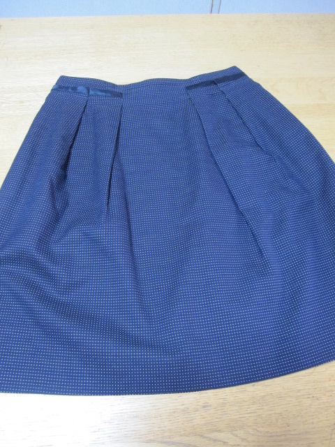 トゥモローランド　ボルジー　コットン素材スカート　サイズ36　濃紺_画像5