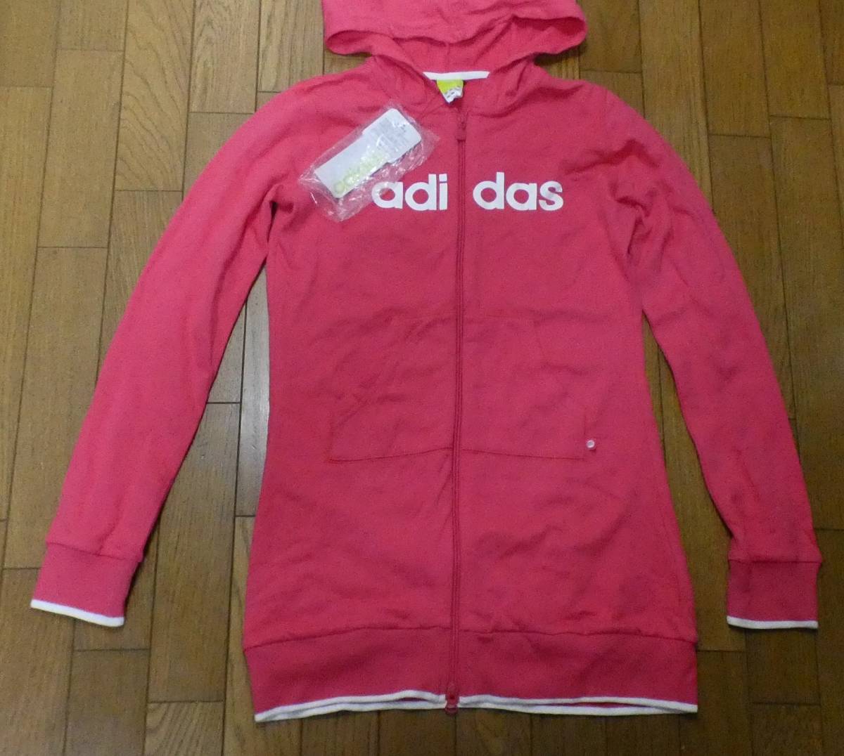 (L2) regular price 6,490 jpy Adidas sweat jacket 014609 Pink Lady -sM