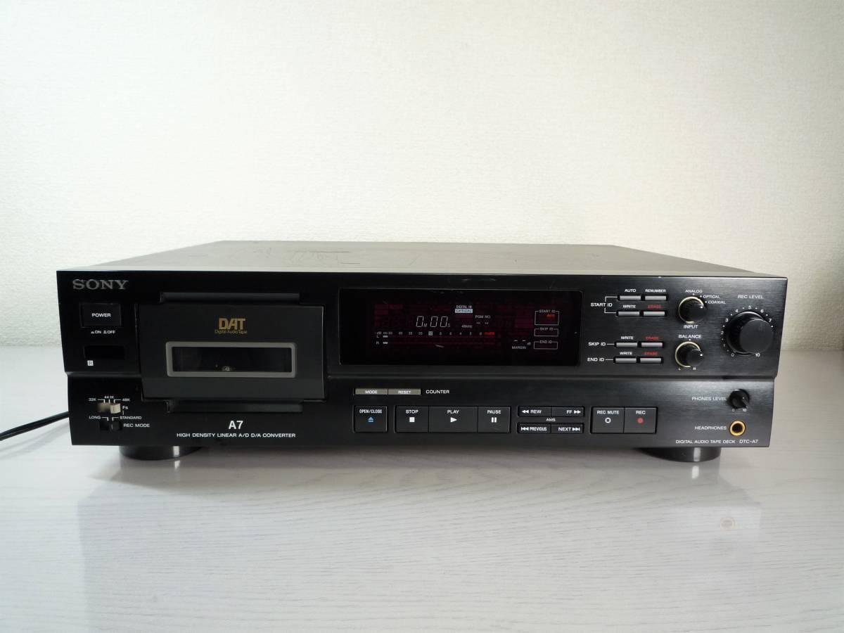 SONY ソニー 】DTC-A7 デジタルオーディオテープデッキ DATデッキ