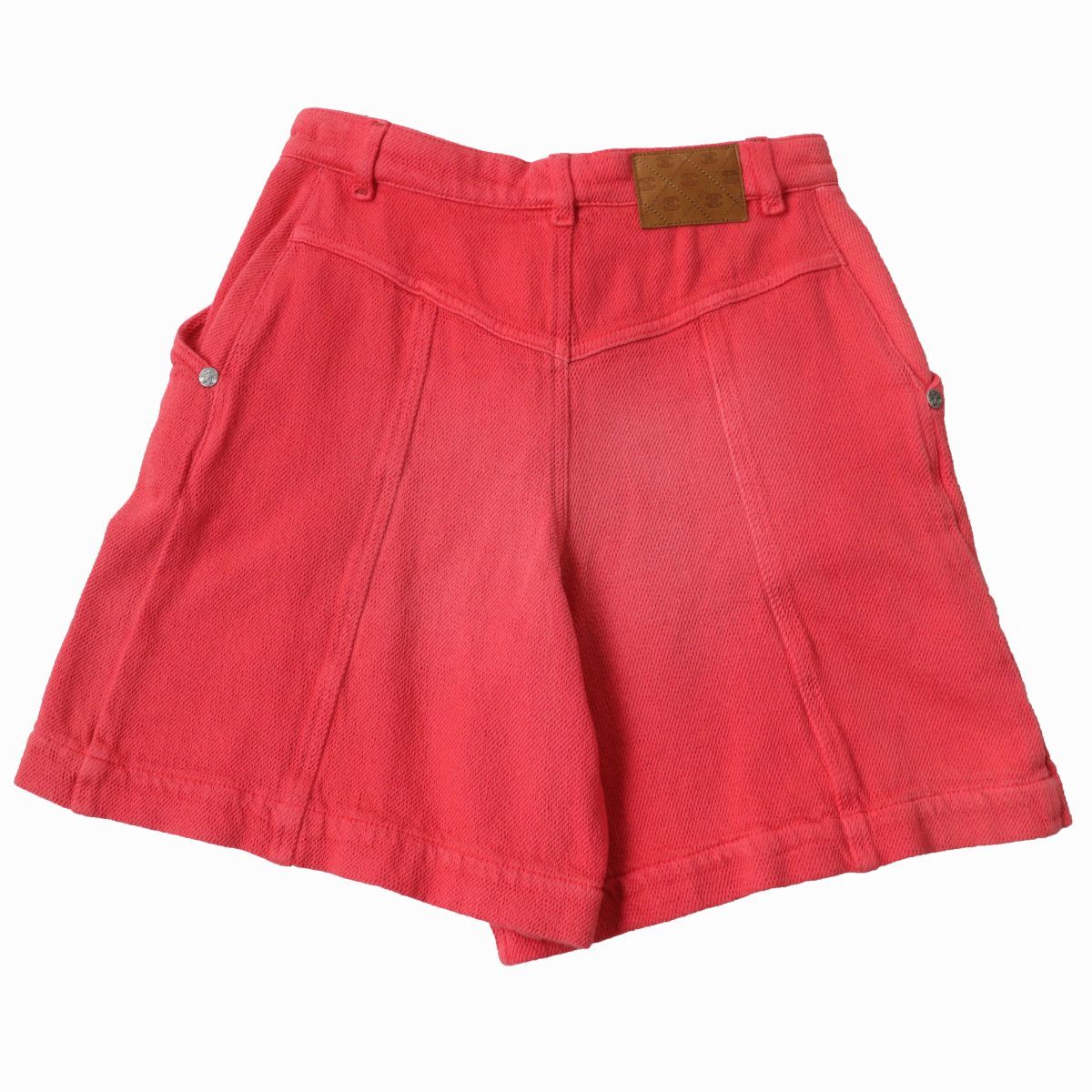 美品☆正規品 シャネル P60803 36 キュロット ショートパンツ チェーン