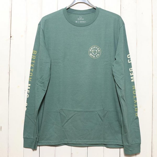 【送料無料】ロングスリーブTシャツ ロンT BRIXTON ブリクストン CREST L/S TEE 16251　DFE　 Lサイズ_画像4