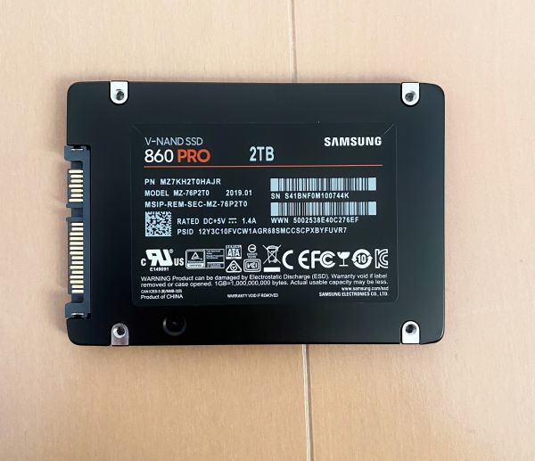 SAMSUNG SSD 860 PRO 2TB MZ-76P2T0B/IT_画像2