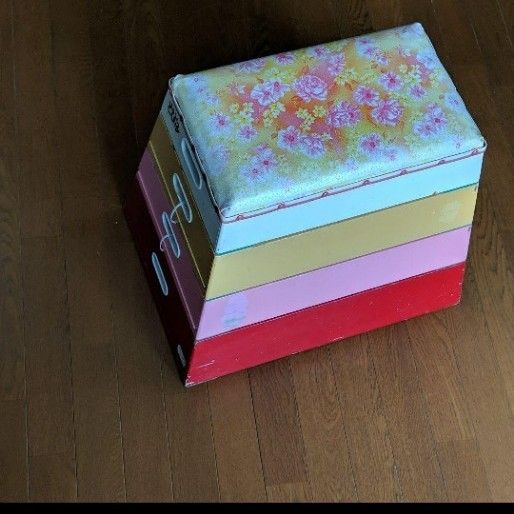 予約販売】本 跳び箱オモチャ入れ とびっ子純正色 A型4段【最終価格