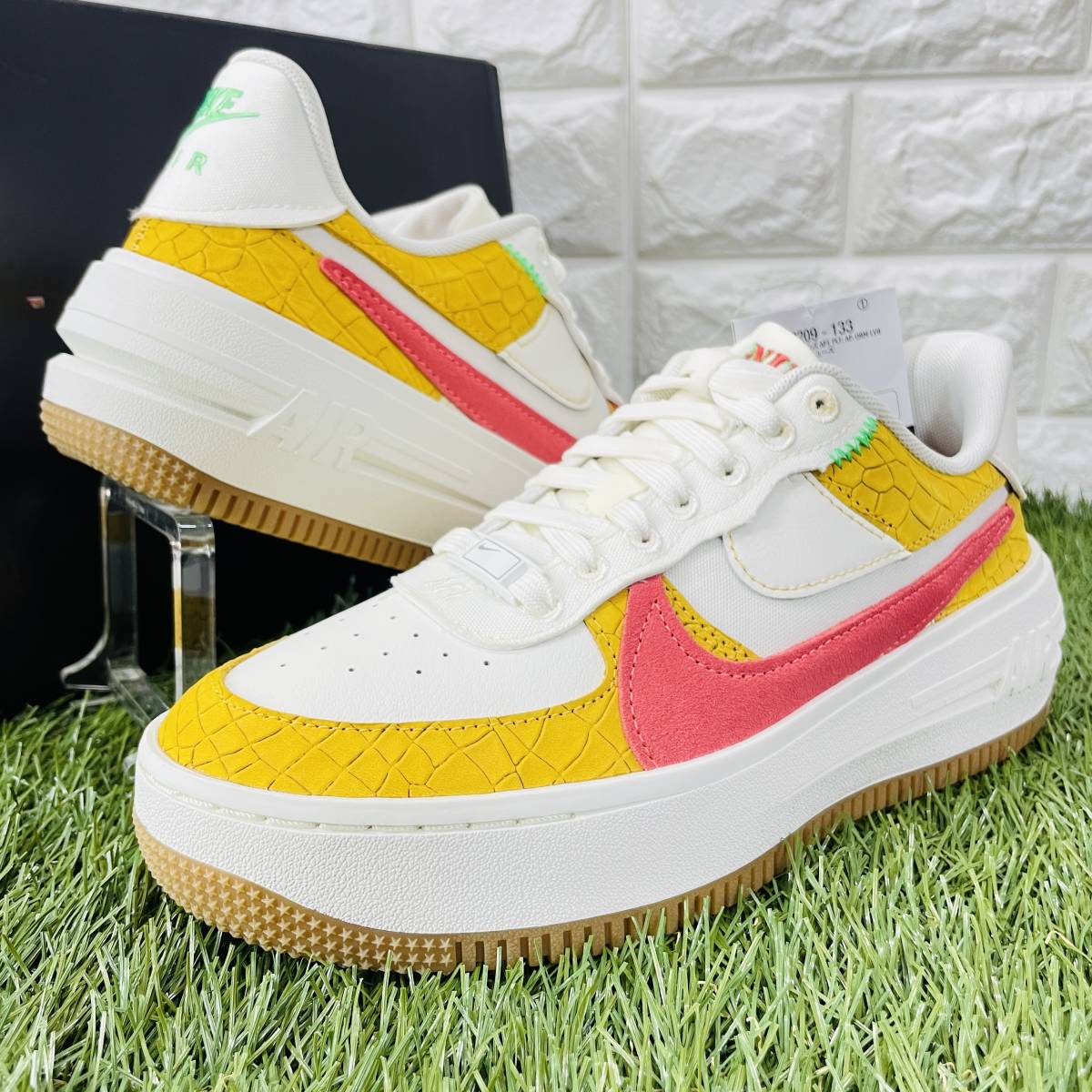 即決 ナイキ ウィメンズ エアフォース1 プラットフォーム Lv8 Nike WMNS Air Force1 PLT.AF.ORM 厚底 22.5cm 送料込み DX3209-133_画像2