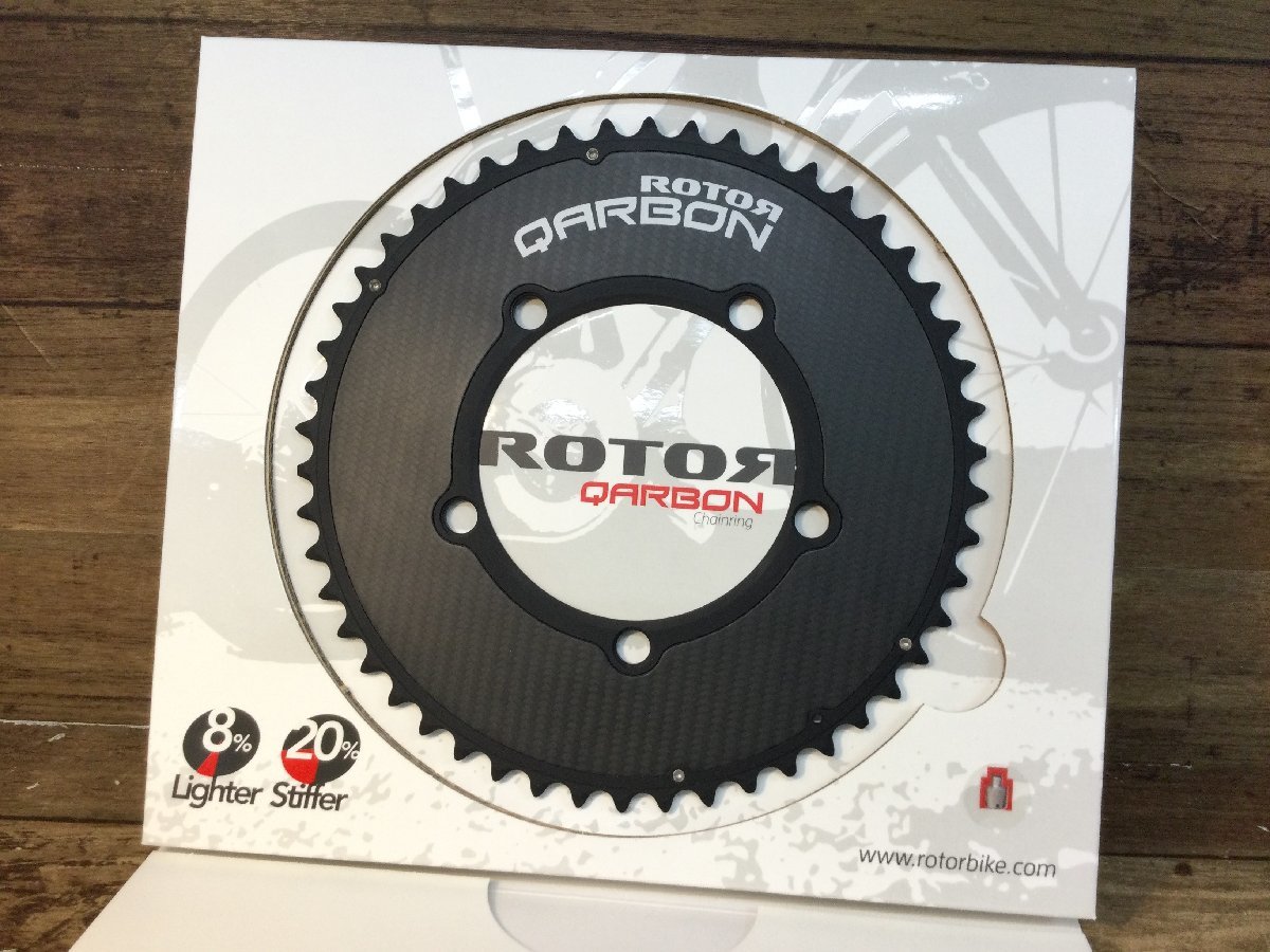 FY506 ローター ROTOR QARBON NO-Q AERO アウター チェーンリング PCD110 50T 5アーム_画像2