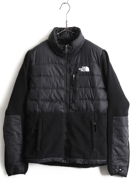 US企画 希少サイズ XS 人気 黒 ■ ノースフェイス フリース x ダウン デナリ ジャケット レディース / The North Face 550フィル ブルゾン