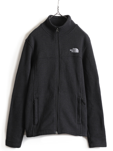 ■ ノースフェイス セーター フリース ジャケット ( メンズ M ) 古着 The North face フルジップ アウトドア ジャンパー ブルゾン ニット_画像1