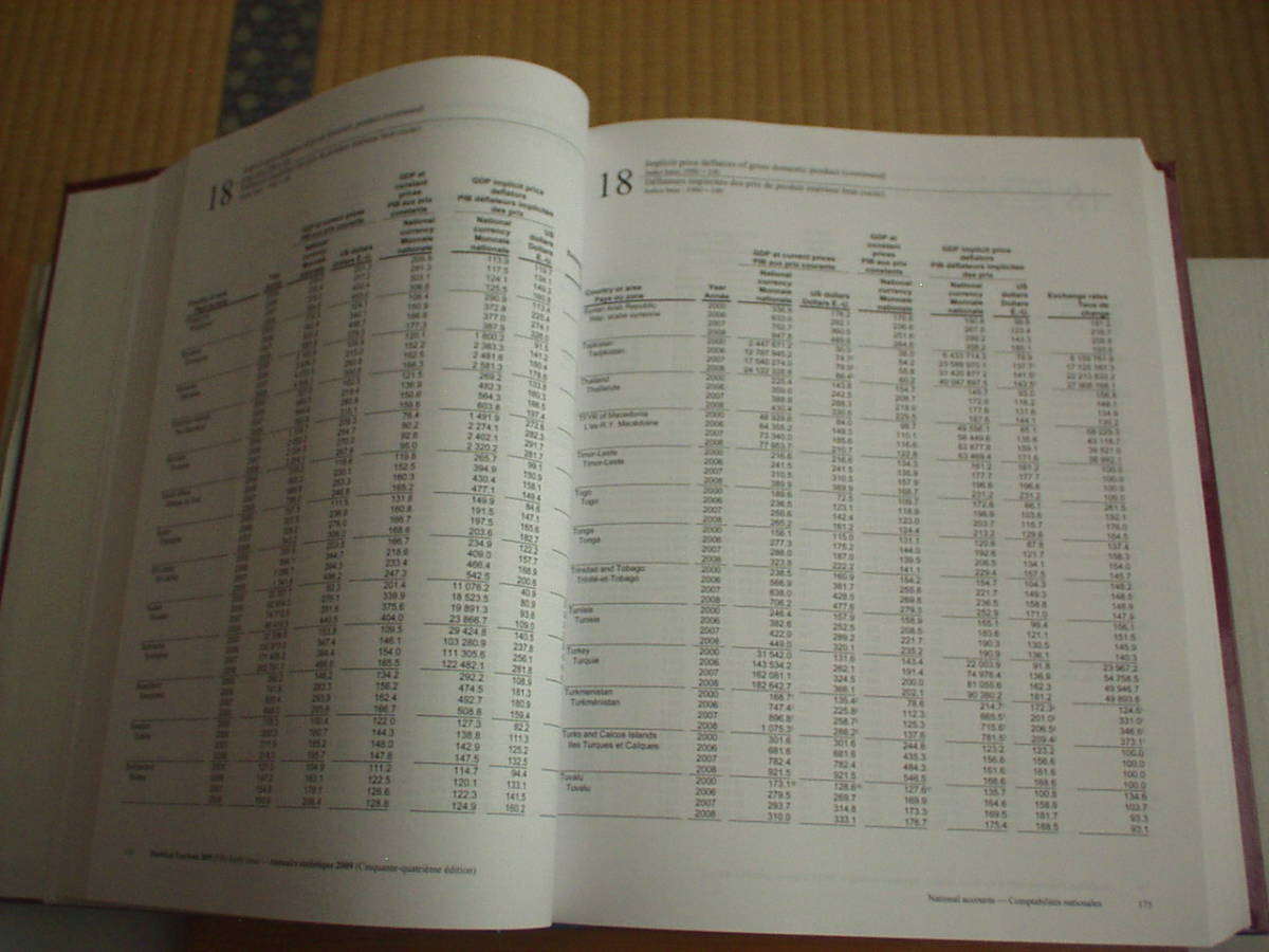 洋書 Statistical yearbook 2009 Economic and Social Affairs 54 issue 大型本_画像6