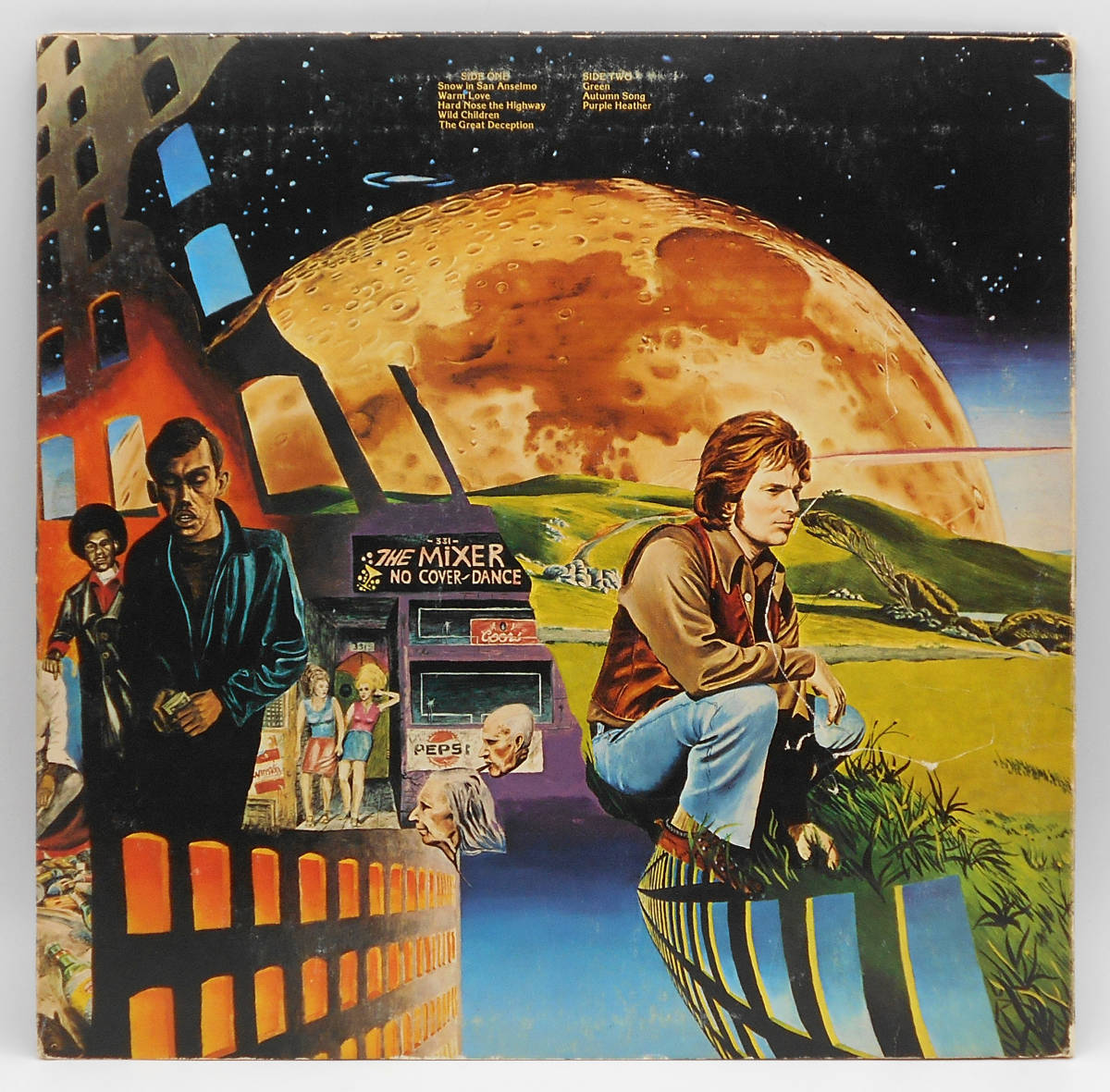 ★US ORIG LP★VAN MORRISON/Hard Nose The Highway 1973年 初回W無しBURBANKラベル 両面マト1 「Crazy Love」続編的名曲『Warm Love』収録_画像2
