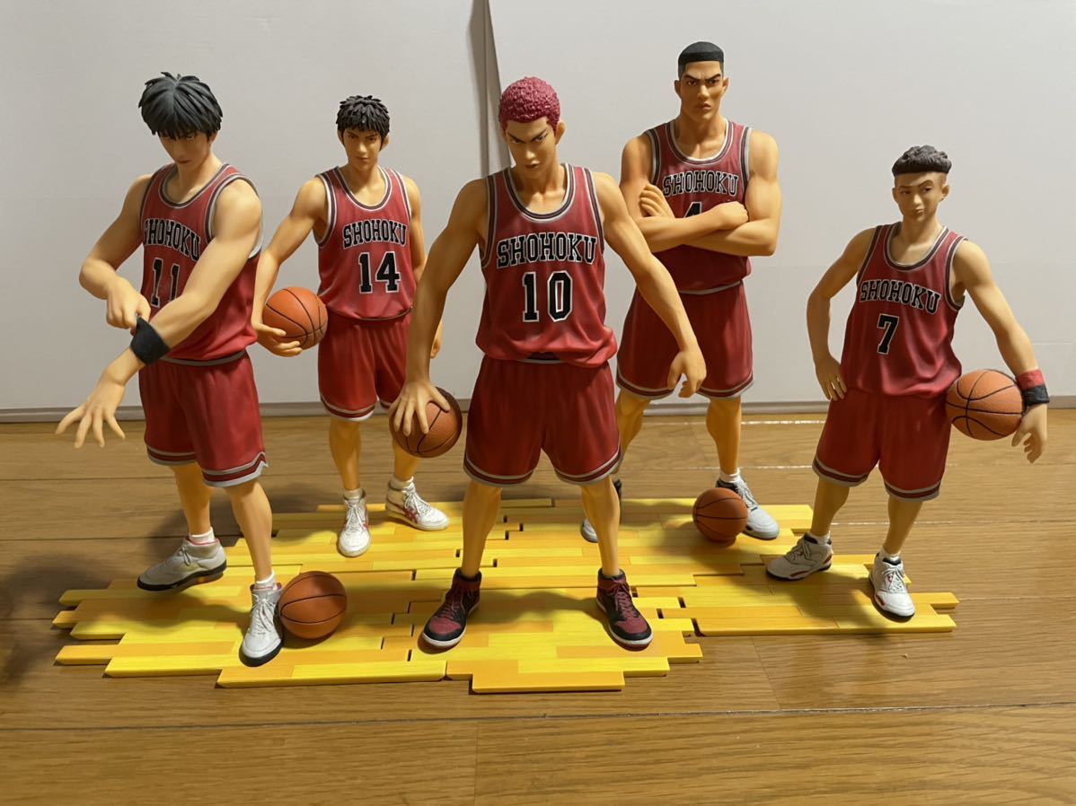 スラムダンク SLAM DUNK フィギュア 5体フルセット 国内正規品　桜木　流川　三井　宮城　赤木_画像1