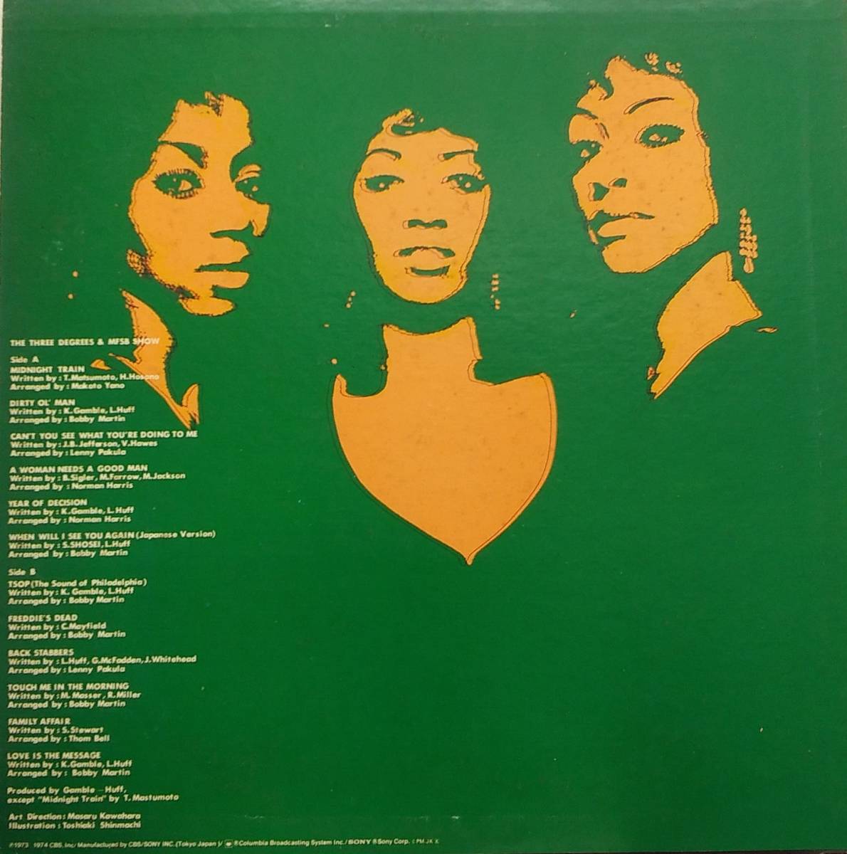 匿名・送料無料！　ザ・スリー・ディグリーズ　 The Three Degrees&MFSB　「The Three Degrees＆MFSB show」_画像2