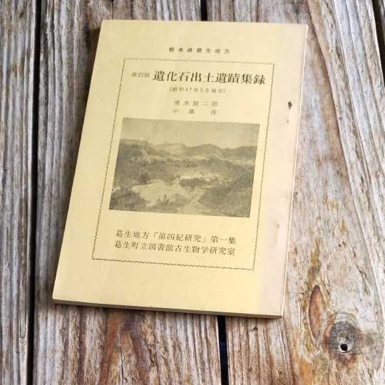 ☆栃木県葛生地方 改訂版　遺化石出土遺跡集録 清水辰二郎　中澤保☆_画像1