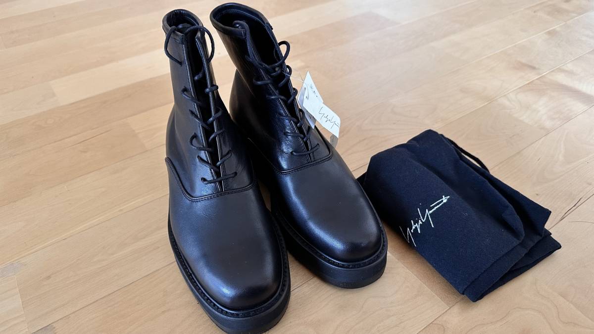 出産祝い yohji ブルー yamamoto 【高価値 深蒼 ブルー レースアップ