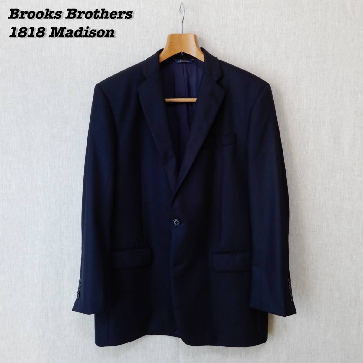Brooks Brothers 1818 Madison Jacket 42L SAXXON ブルックスブラザーズ マディソンフィット テーラードジャケット サクソンウール Brooks Brothers 1818 Madison Jacket 42L SAXXON ブルックスブラザーズ マディソンフィット テーラードジャケット サクソンウール