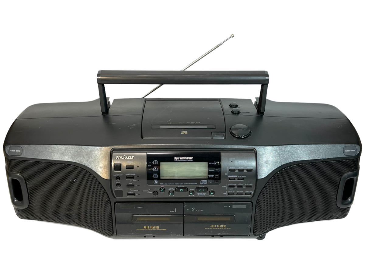 【極美品★動作品】AIWA アイワ STRASSER CSD-SR6 バブル CD ラジオ カセット ラジカセ Bluetoothオーディオ