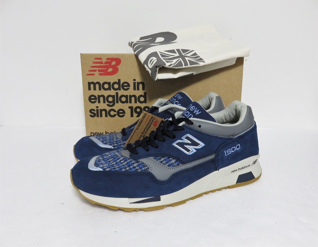 送料無料 新品 New Balance M1500HT 26.5 HARRIS TWEED Made in UK ニューバランス ハリスツイード ウール ヌバック 8.5