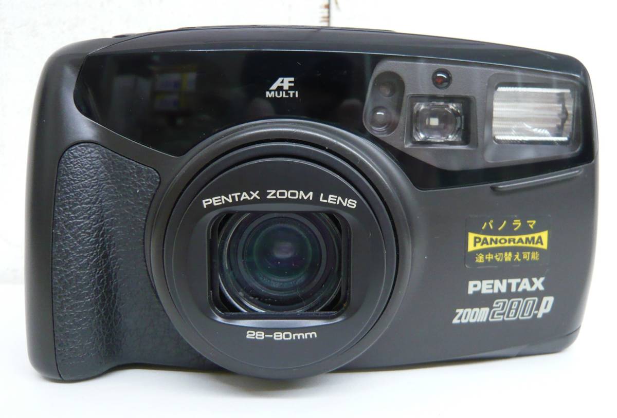 平成レトロ 当時物 RETRO CAMERA「PENTAX ペンタックス フィルム カメラ コンパクト ZOOM280-p PENTAX ZOOM LENS 28-80mm」　　　_画像2