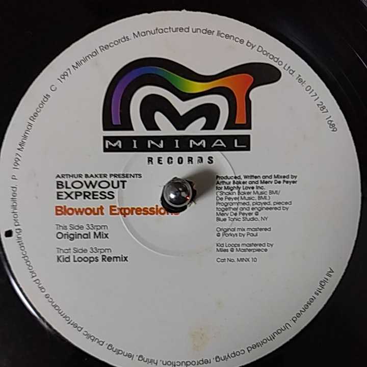 12inch UK盤/ARTHUR BAKER PRESENTS BLOWOUT EXPRESS BLOWOUT EXPRESSIONS_画像2