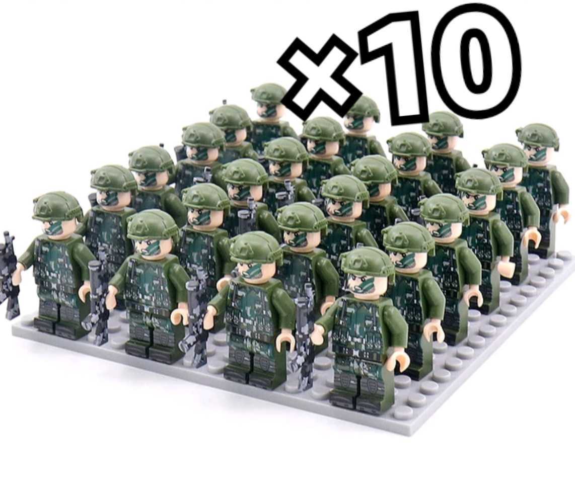 ミニフィグ 互換　匿名配送　LEGO　レゴ　武器　銃　兵士　誕生日プレゼント　迷彩　　　インテリア　バレンタイン　ホワイトデー_画像1