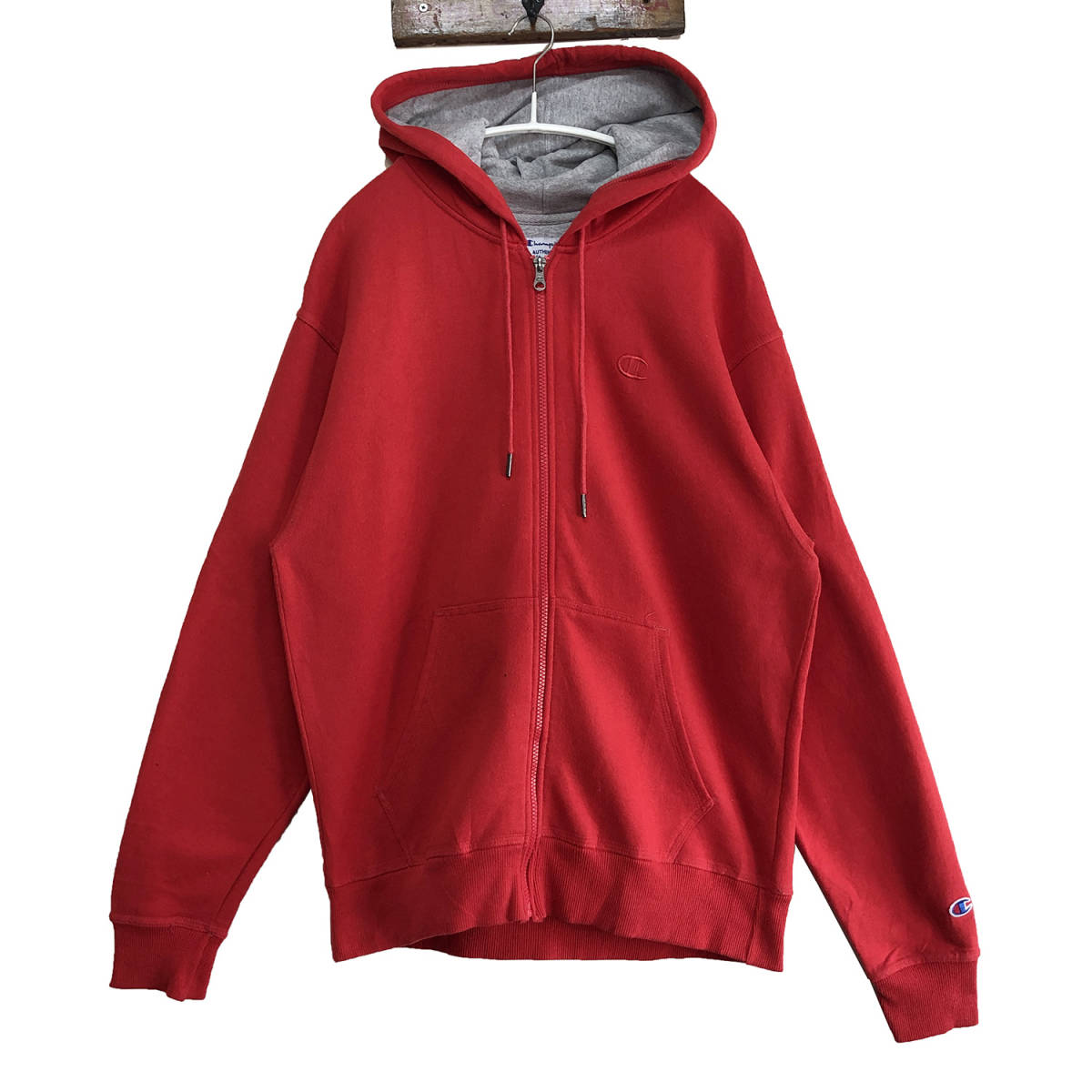 1000円スタート】USA古着 スウェット パーカー ジップアップ Champion