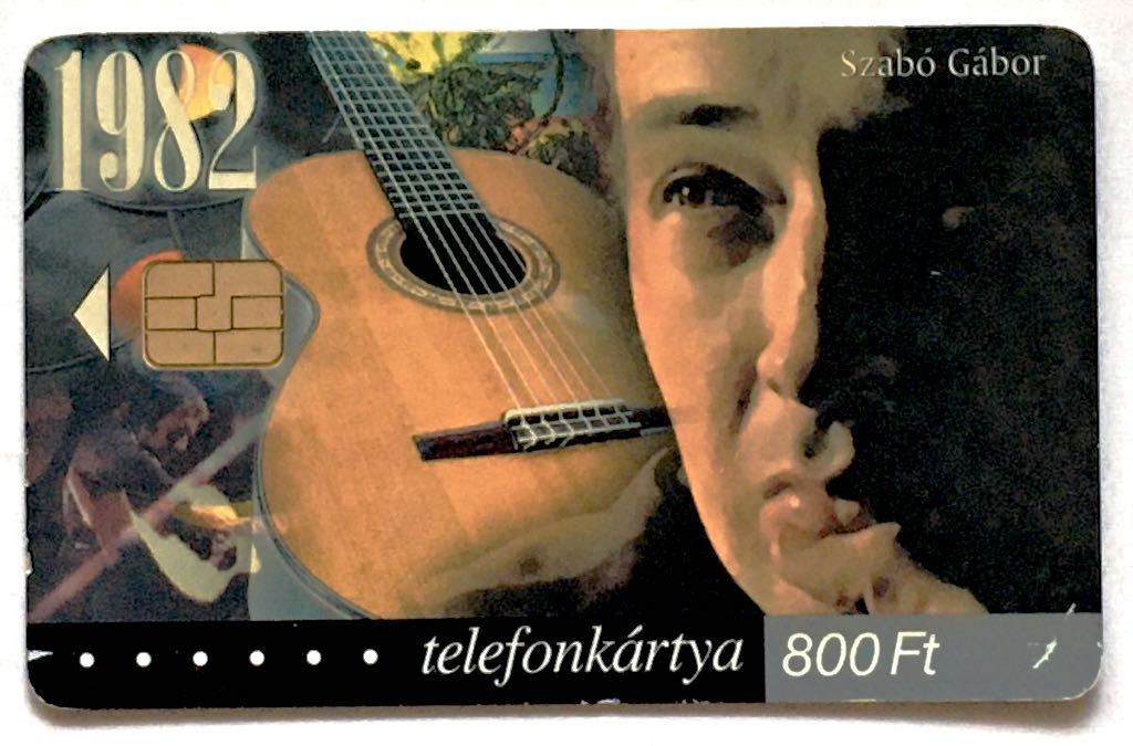 GABOR SZABO/ガボール・ザボ/ハンガリー・テレカ/800Ft/Telefonkartya/テレホンカード/Hungary/ブタペスト出身ギター名手（1936-1982）レア_画像1