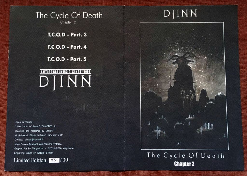 Djinn/The Cycle Of Death/Chapter 2/イタリア/デス・インダストリアル/デス・ドローン/デス・アンビエント/カルト/ダーク/アングラ/2017年_画像5