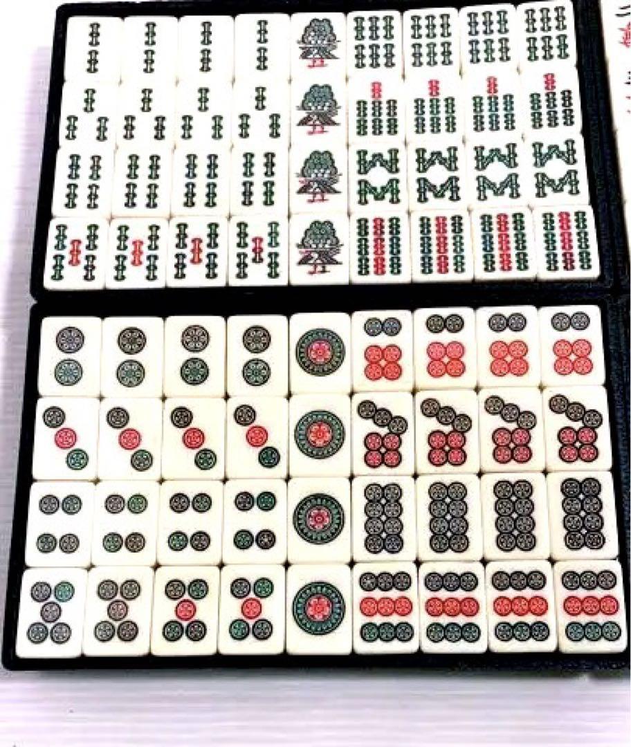希少!昭和の珍品!新品未使用品高級麻雀牌背青牌商品細節 希少!昭和の珍品!新品未使用品高級麻雀牌背青牌商品細節