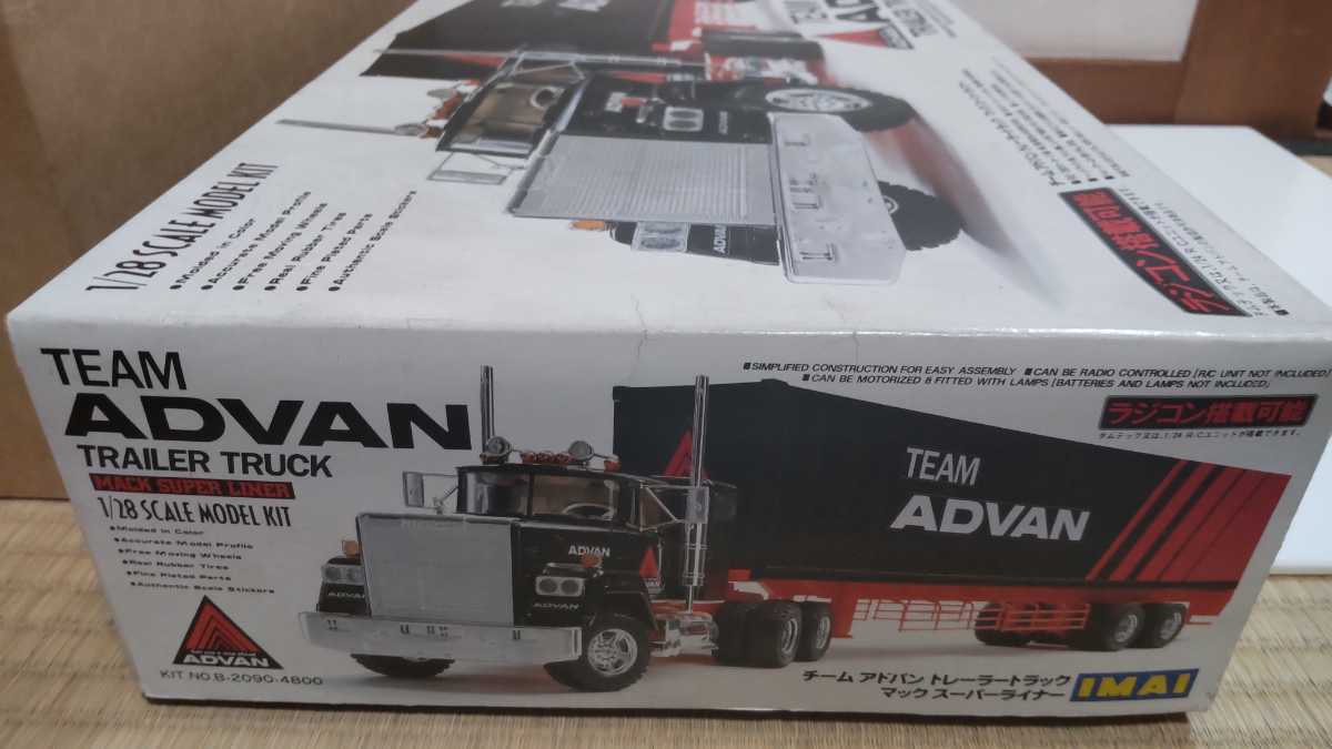  Imai IMAI 1/28 команда Advan прицеп грузовик Mac super подкладка TEAM ADVAN радиоконтроллер установка возможность не собран коробка боль 