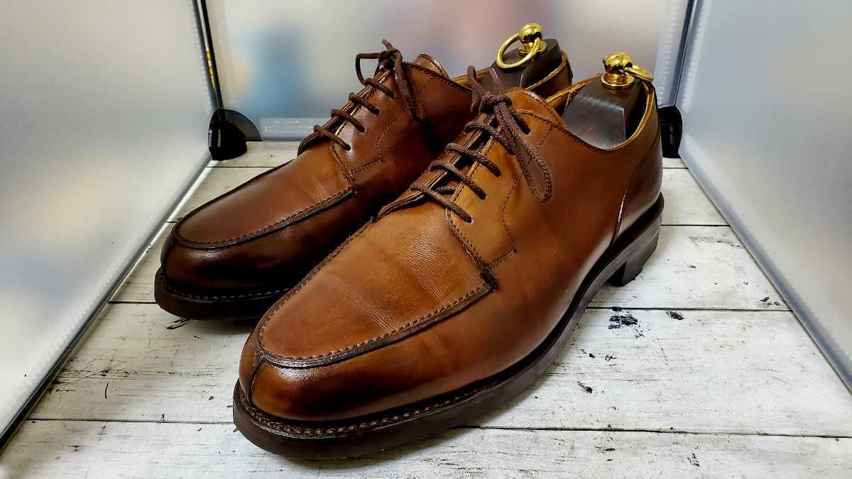 極 クロケット&ジョーンズ モールトン ブラウン UK7 ドレスシューズ U