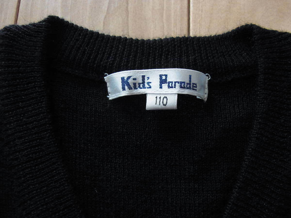 ★Kids Parade　黒い長袖セーター110cm★USED_画像3