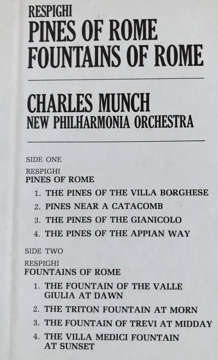 LP-Dec / 米 London / Charles Munch・New Philharmonia Orchestra / RESPIGHI_Fountains of Rome & Pines of Rome_画像3