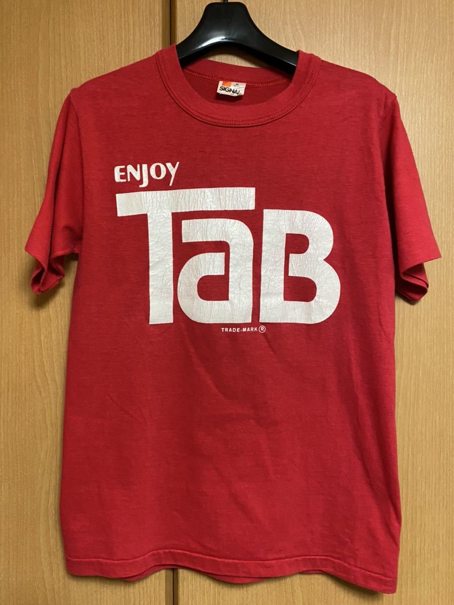 最初の タブクリア TAB CLEAR Tシャツ 90S ヴィンテージ 赤 コカコーラ