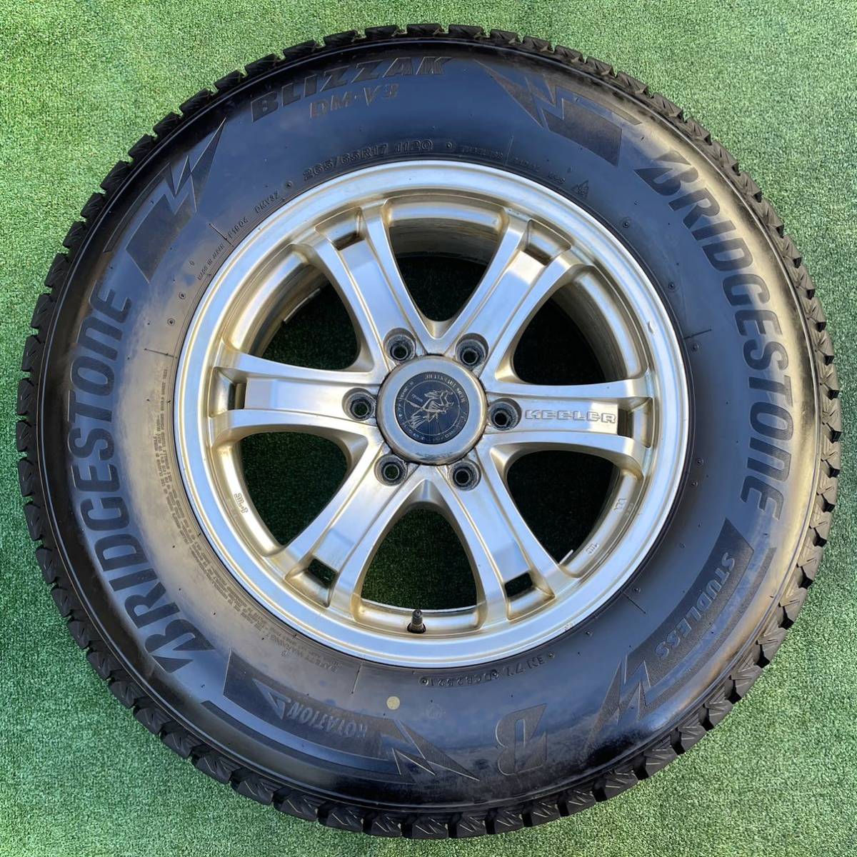 Weds KEELER 17インチ ホイール☆BS BLIZZAK 265/65R17 2021年製 4本