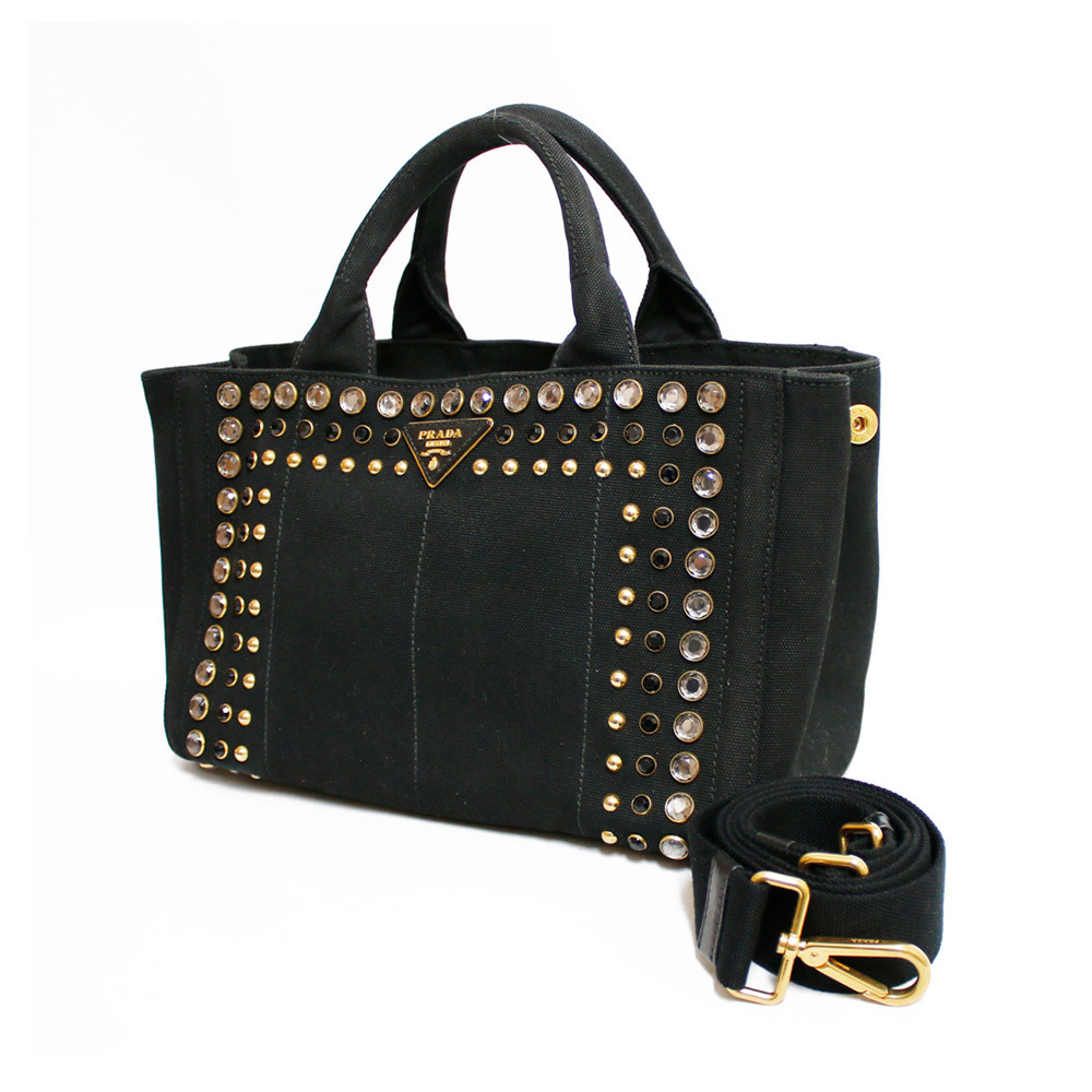 PRADA プラダ ハンドバッグ 2WAY ショルダー キャンバス B24390