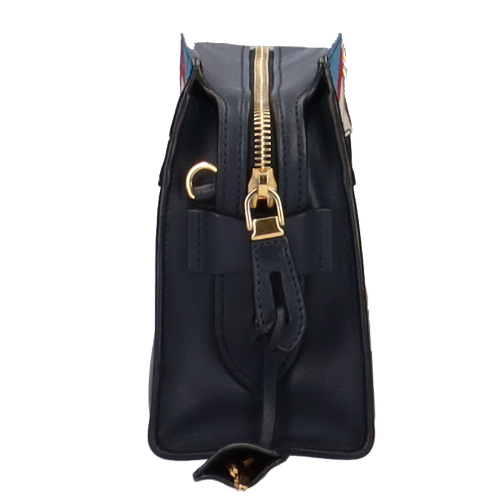 プラダ PRADA エスプラナード ショルダーバッグ レザー ネイビー